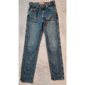 Wrangler PBR Jeans Mens 32x36 Rodeo Faded Denim Cowboy Professional Bull Riding